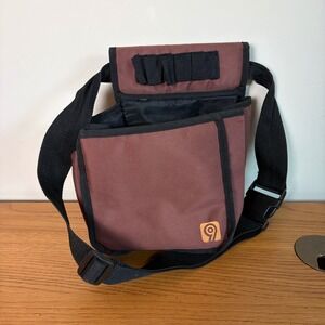 Allen Dove Hunting Brown Orange Logo Canvas Belt Pocket Bag